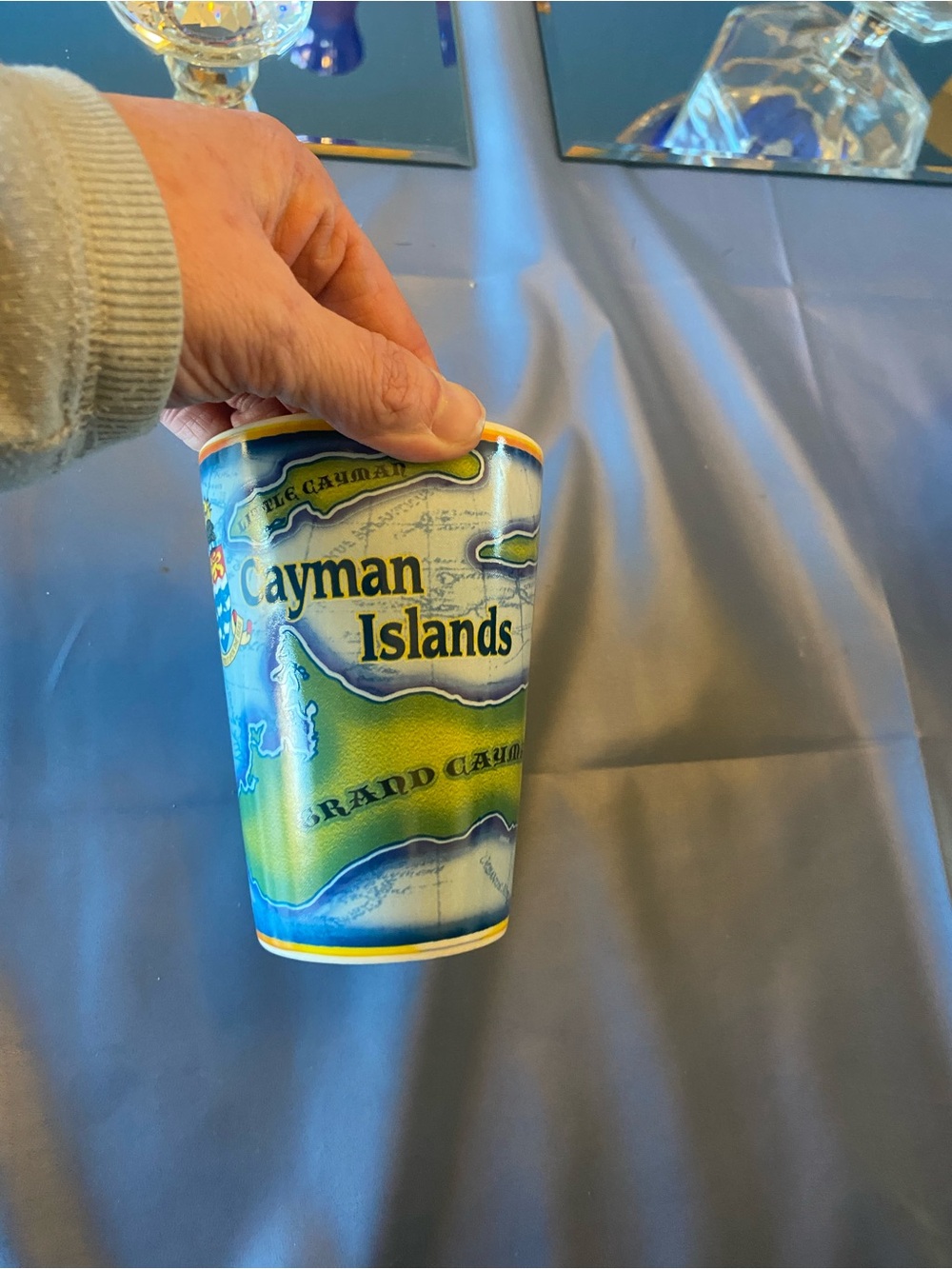 Cayman Islands Souvenir Mug - Blue & Green